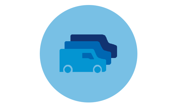 Icono de furgonetas en linea